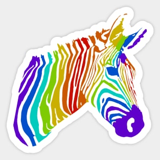 Trippy zebra Sticker